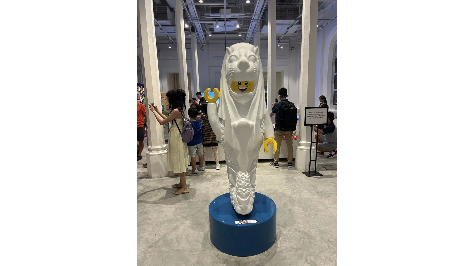 LEGO Merlion display at National Museum Singapore SG60 Exhibition